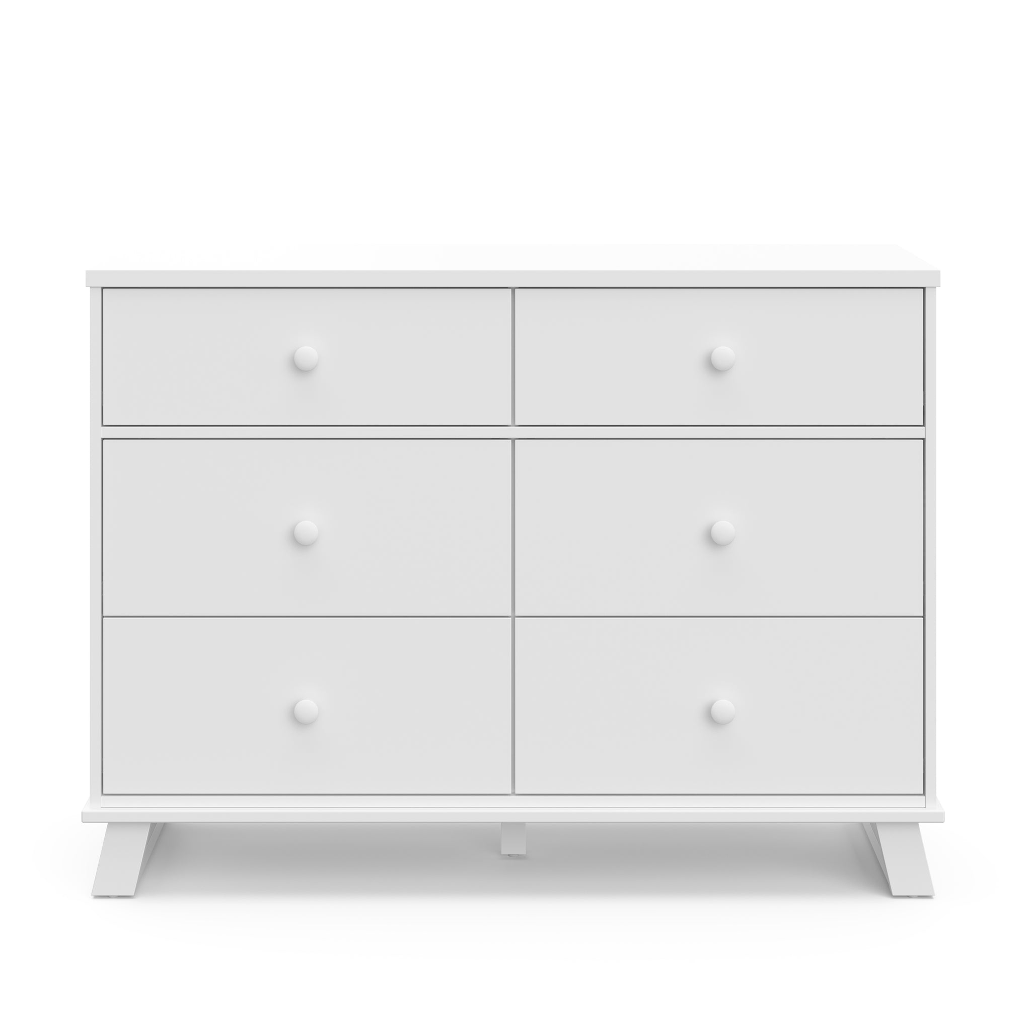 white 6 drawer dresser