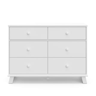 white 6 drawer dresser