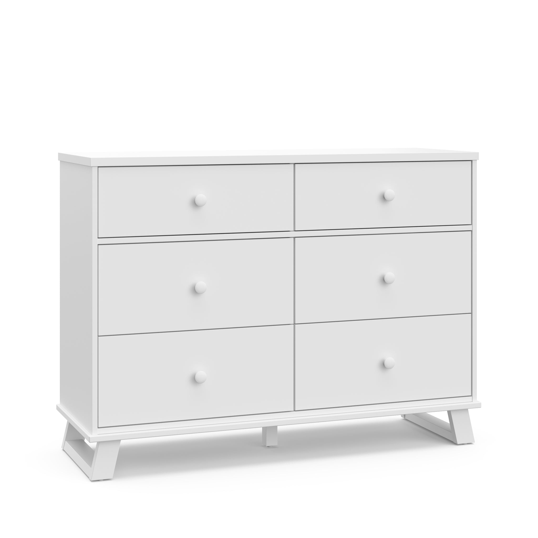 white 6 drawer dresser