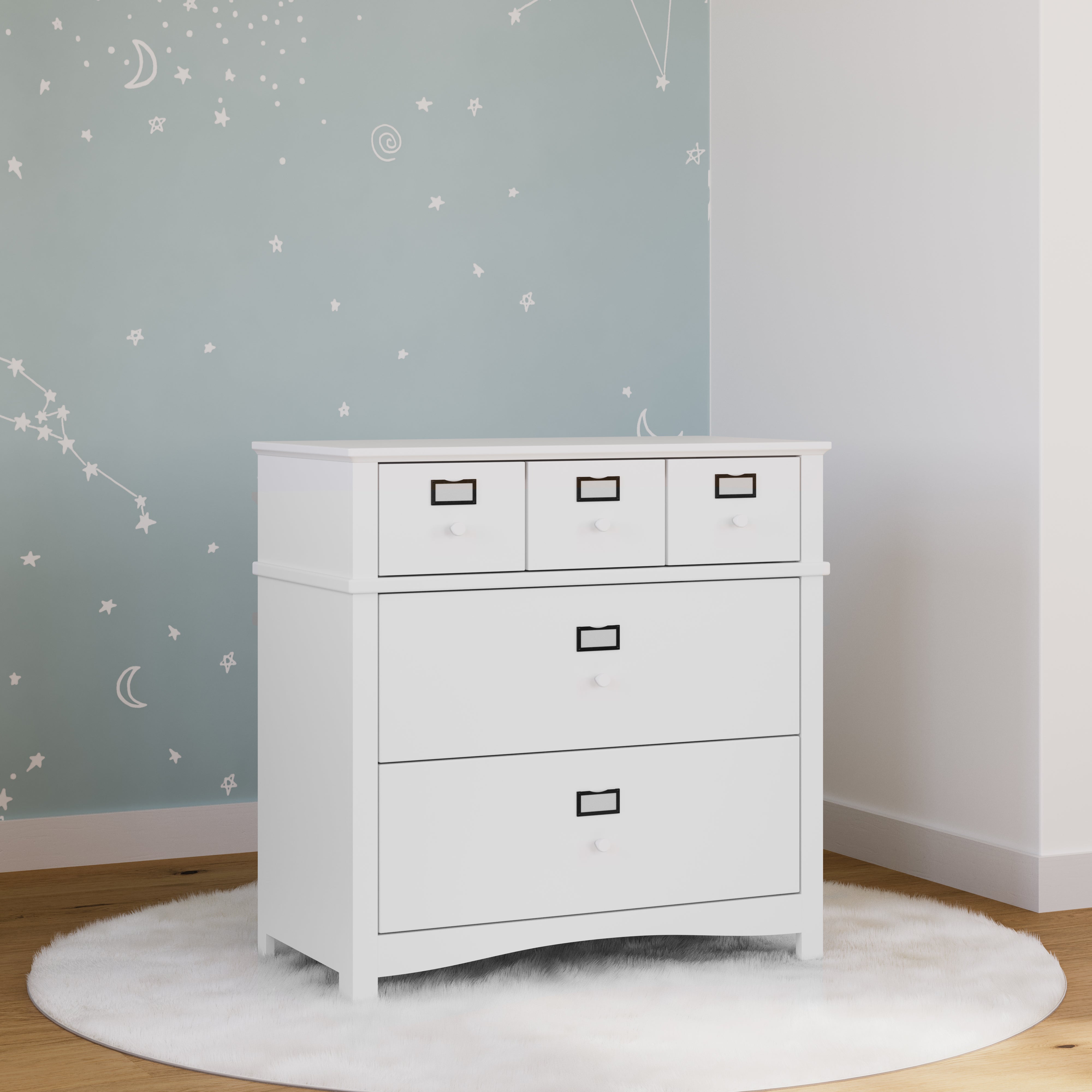 White chest sales of drawers nursery