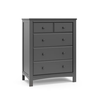  gray 4 drawer chest angled