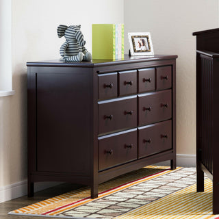 espresso 6 drawer dresser in nursery