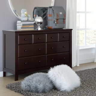 espresso 6 drawer dresser in nursery