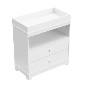 white chest with changing topper