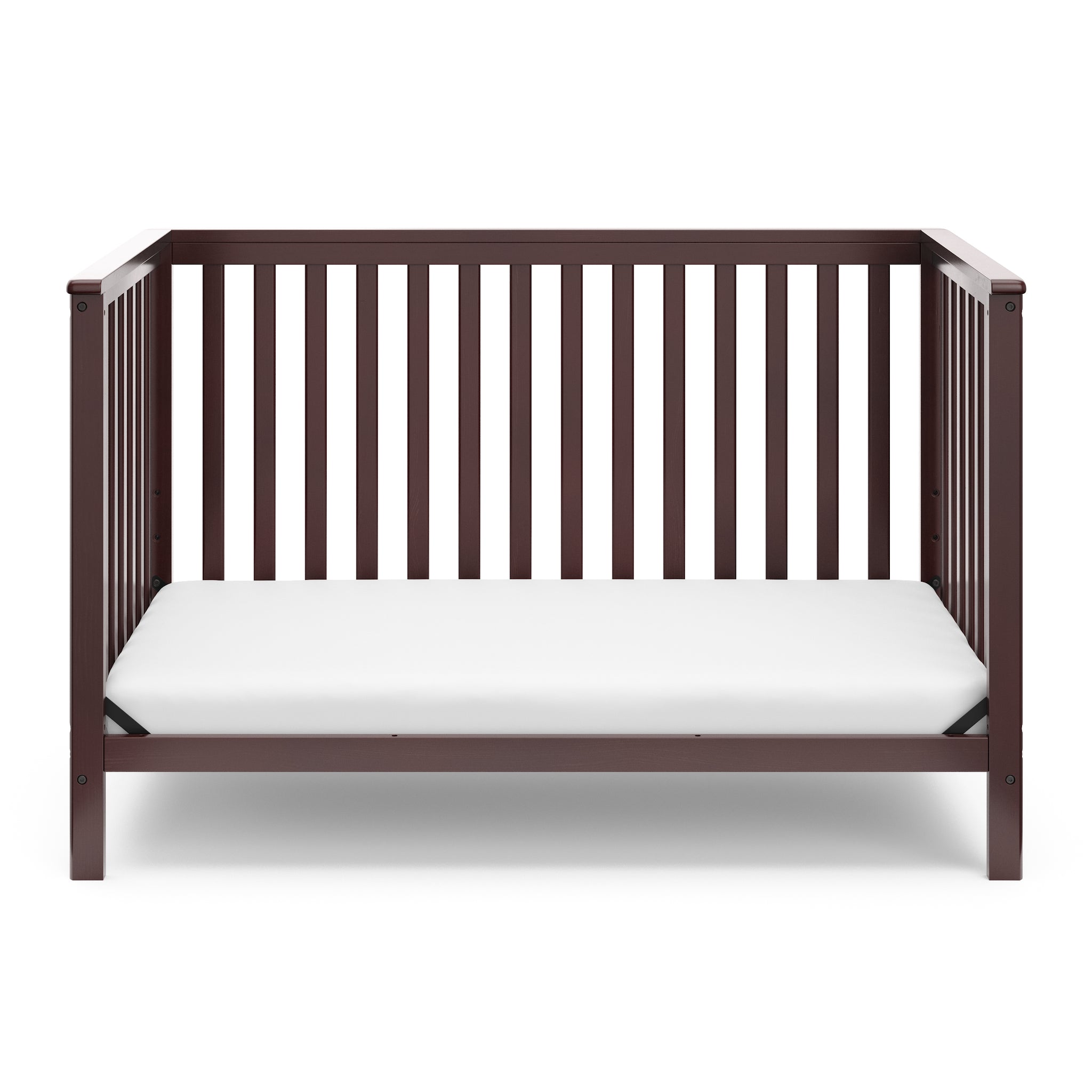 espresso crib in toddler bed conversion 