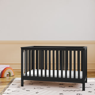 Black crib in nursery
