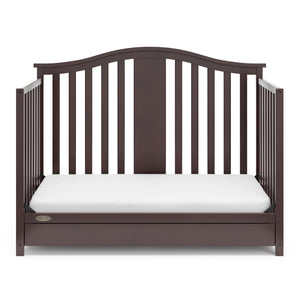 espresso crib with drawer in toddler bed conversion