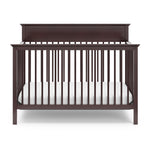 Front view of espresso crib