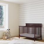 espresso crib in nursery