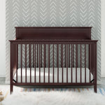 espresso crib in nursery