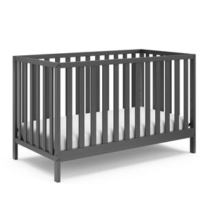 gray crib angled