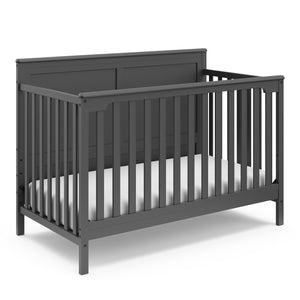 gray crib angled