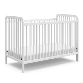 White crib angled 