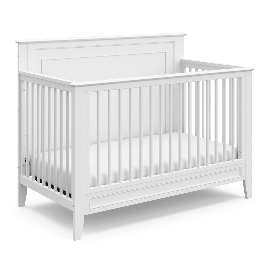 Storkcraft Solstice 5-in-1 Convertible Crib, White