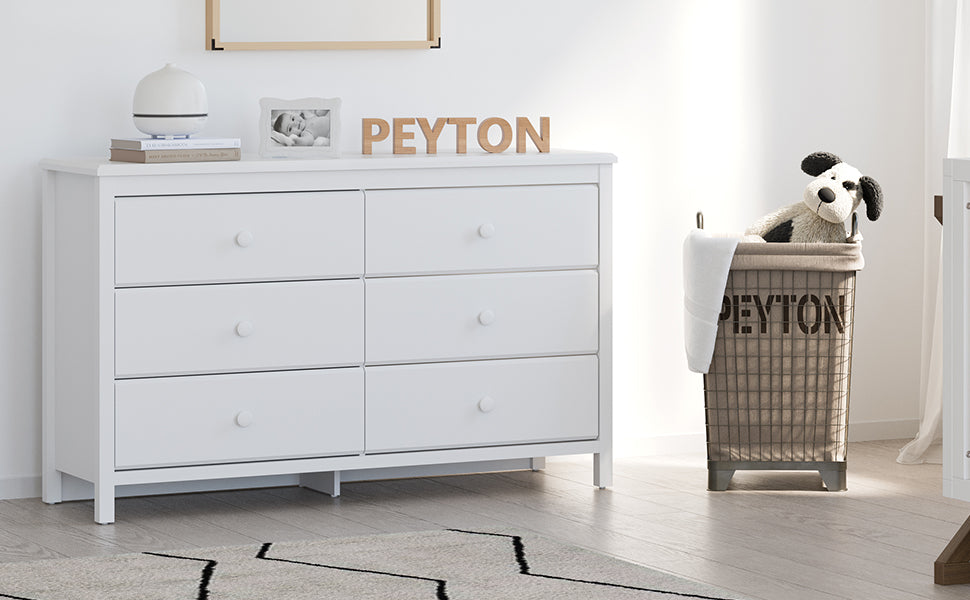 Storkcraft® Alpine 6 Drawer Dresser.