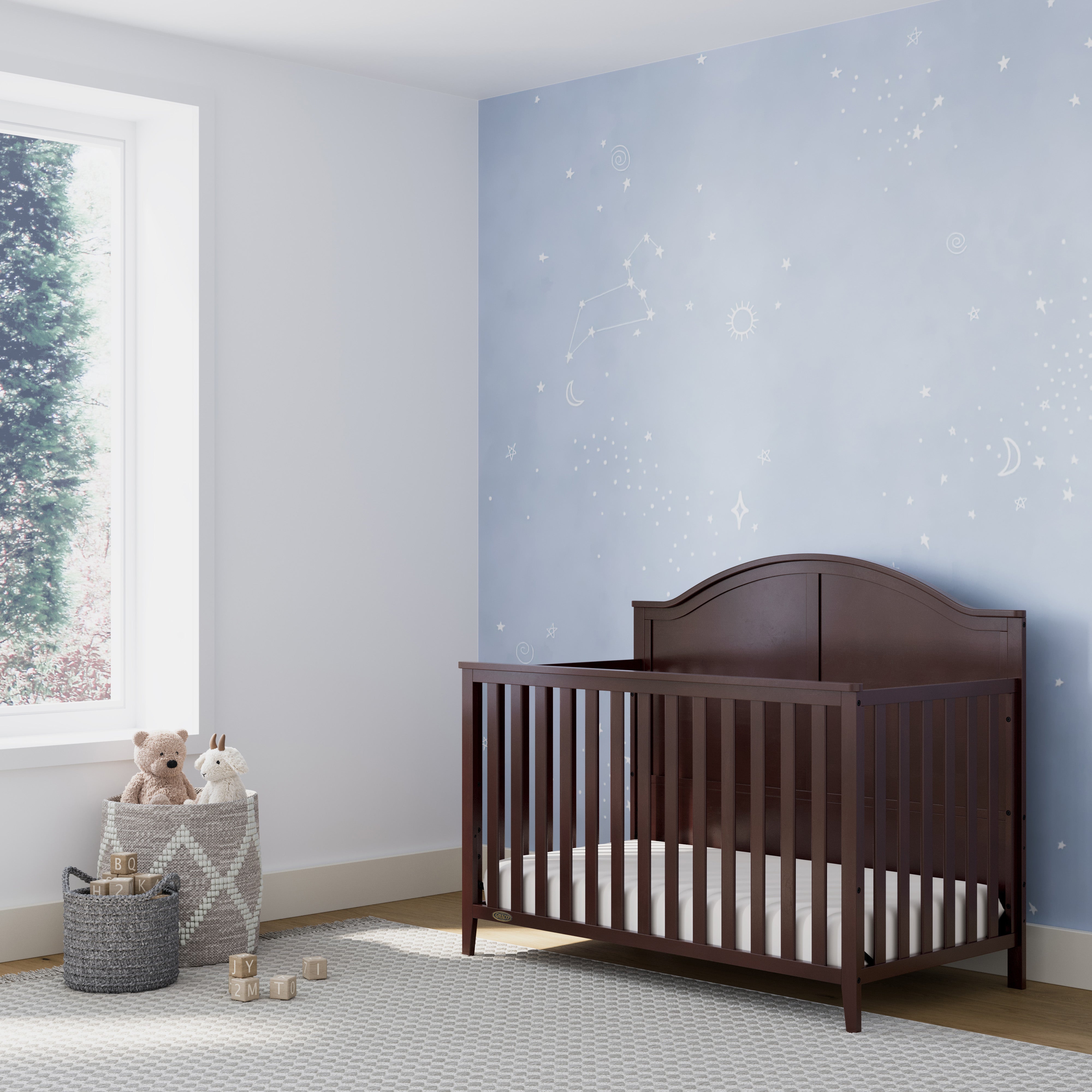 Graco® Wilfred 5-in-1 Convertible Crib.