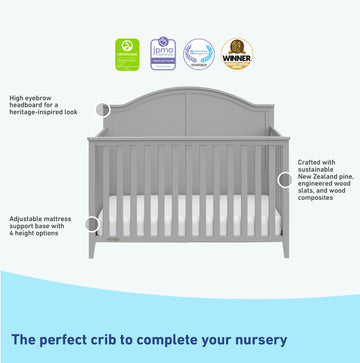 Graco® Wilfred 5-in-1 Convertible Crib Storkcraft