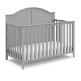 Pebble gray crib angled