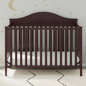 espresso crib in nursery