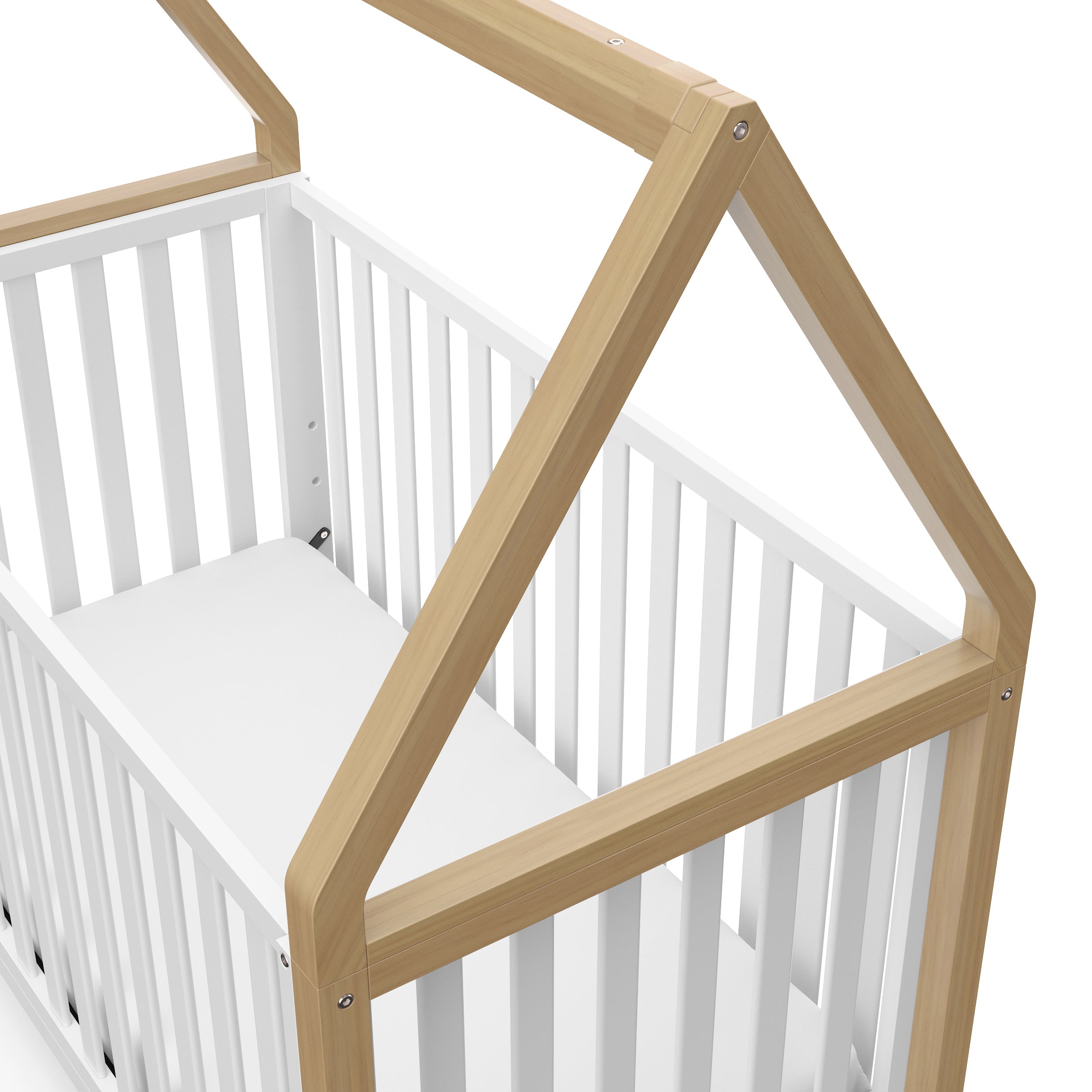 Storkcraft® Orchard 6-in-1 Convertible Canopy Crib.