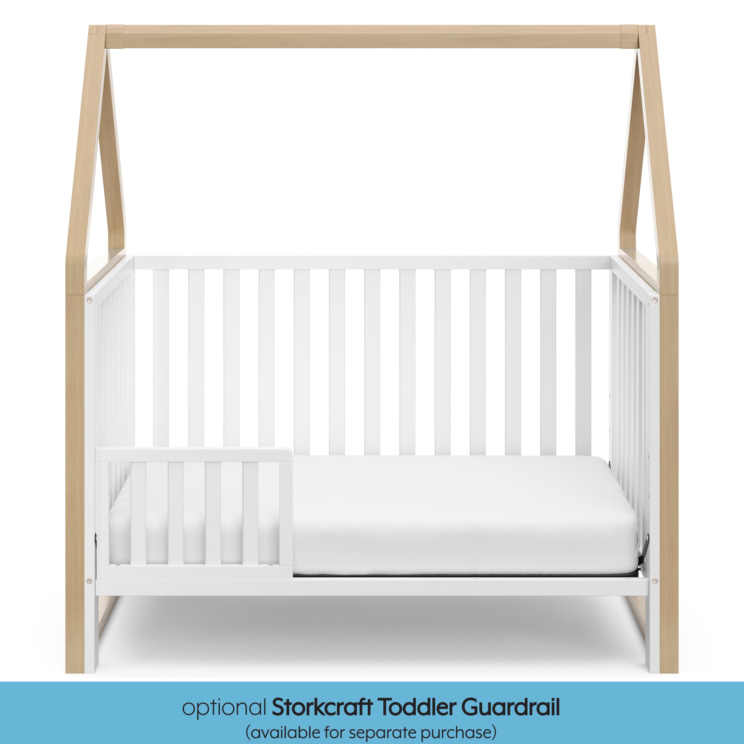 Storkcraft® Orchard 6-in-1 Convertible Canopy Crib.