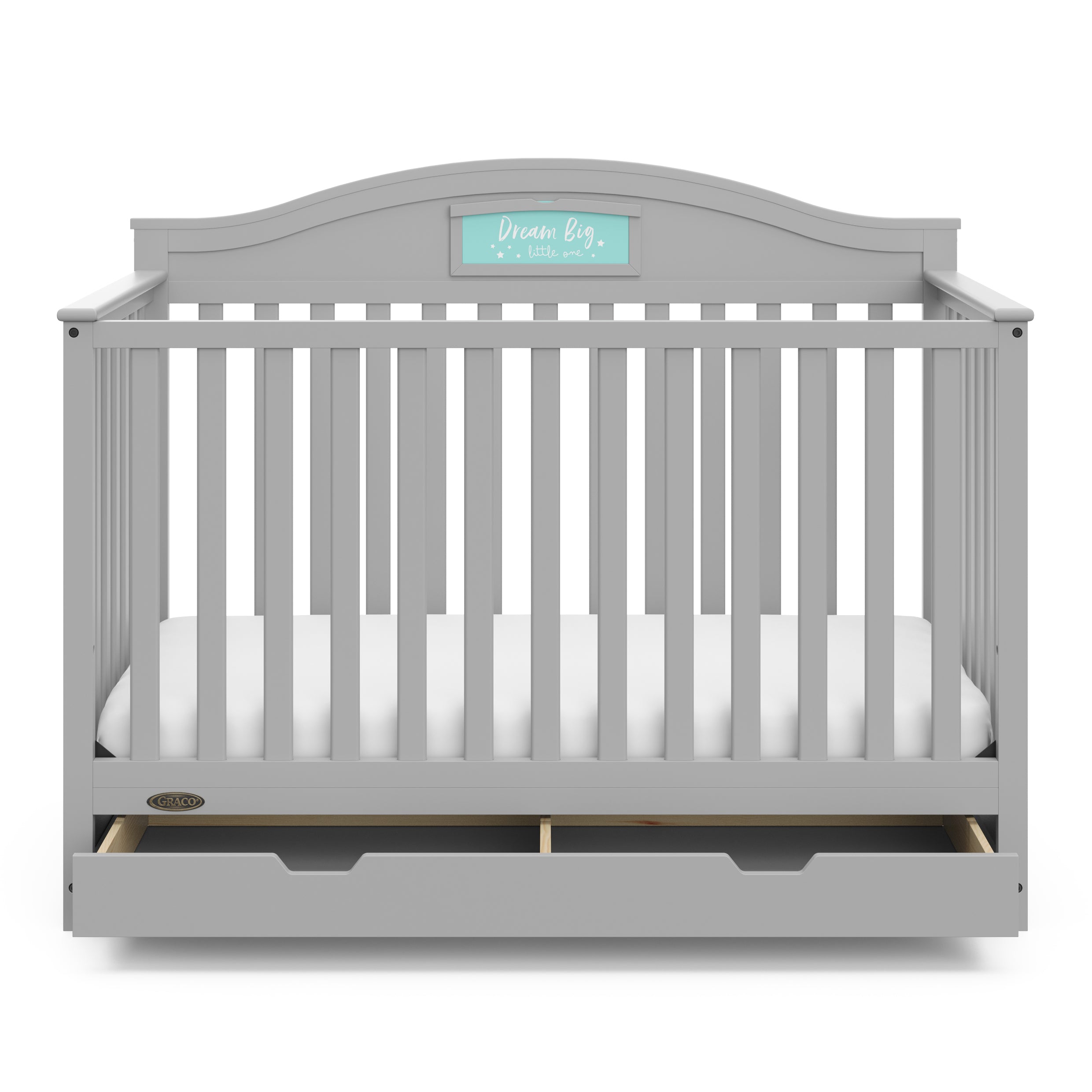 Graco® Story Customizable 5-in-1 Convertible Crib with Drawer.