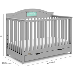 Graco Story Customizable 5 in 1 Convertible Crib with Drawer Storkcraft
