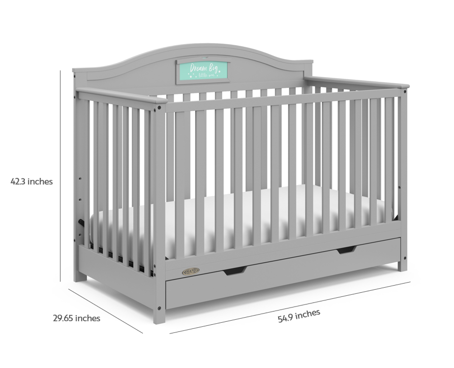 Graco® Story Customizable 5-in-1 Convertible Crib with Drawer.