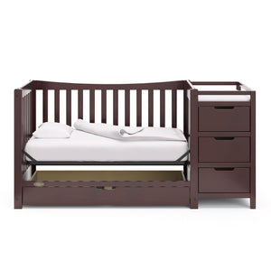 espresso crib and changer with drawer in daybed conversion 