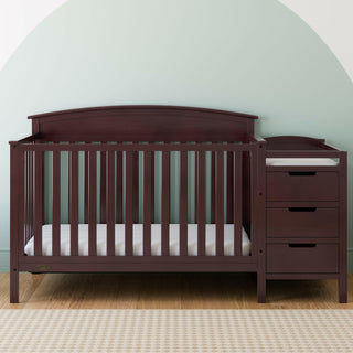 espresso crib and changer in nursery