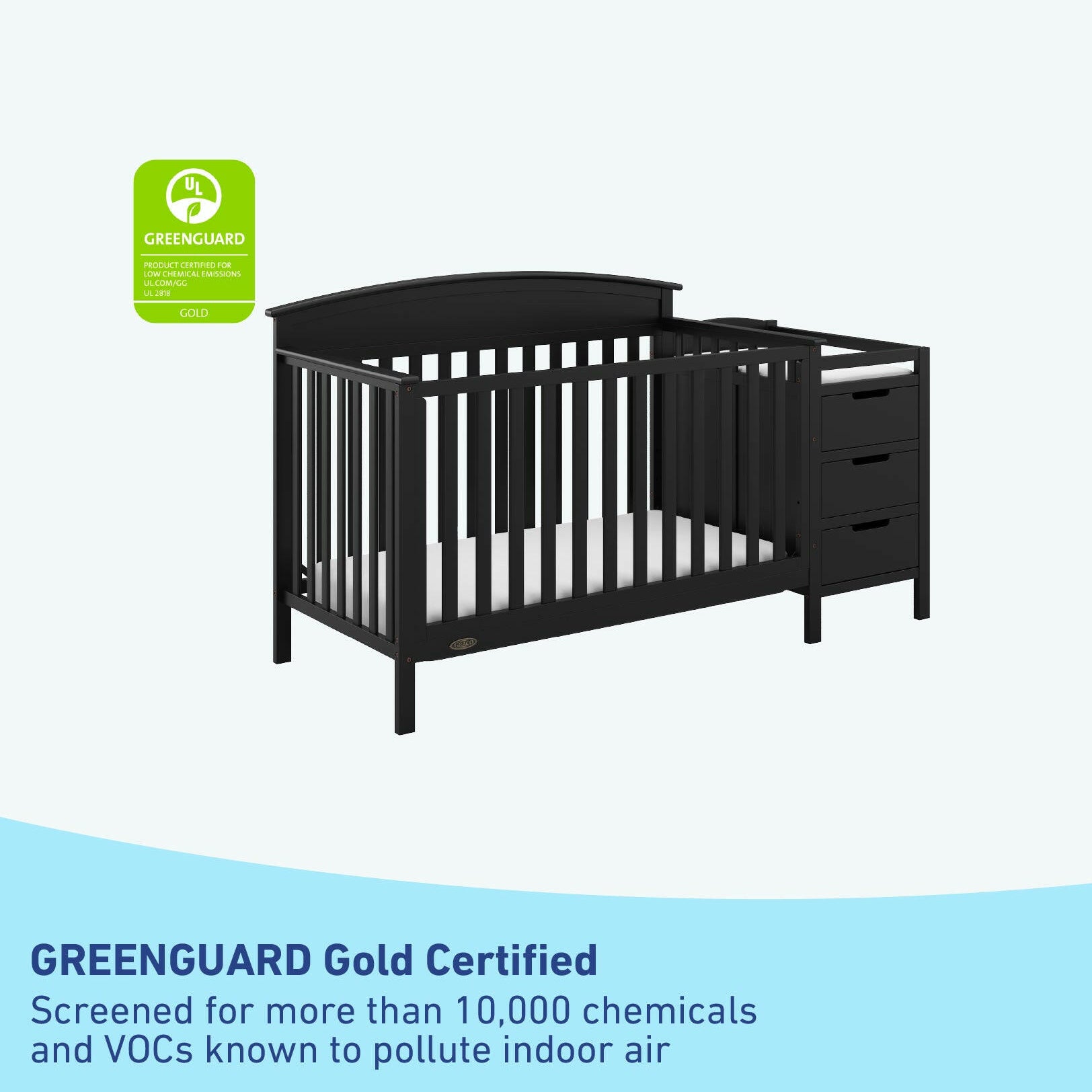 Graco® Benton 4-in-1 Convertible Crib and Changer.