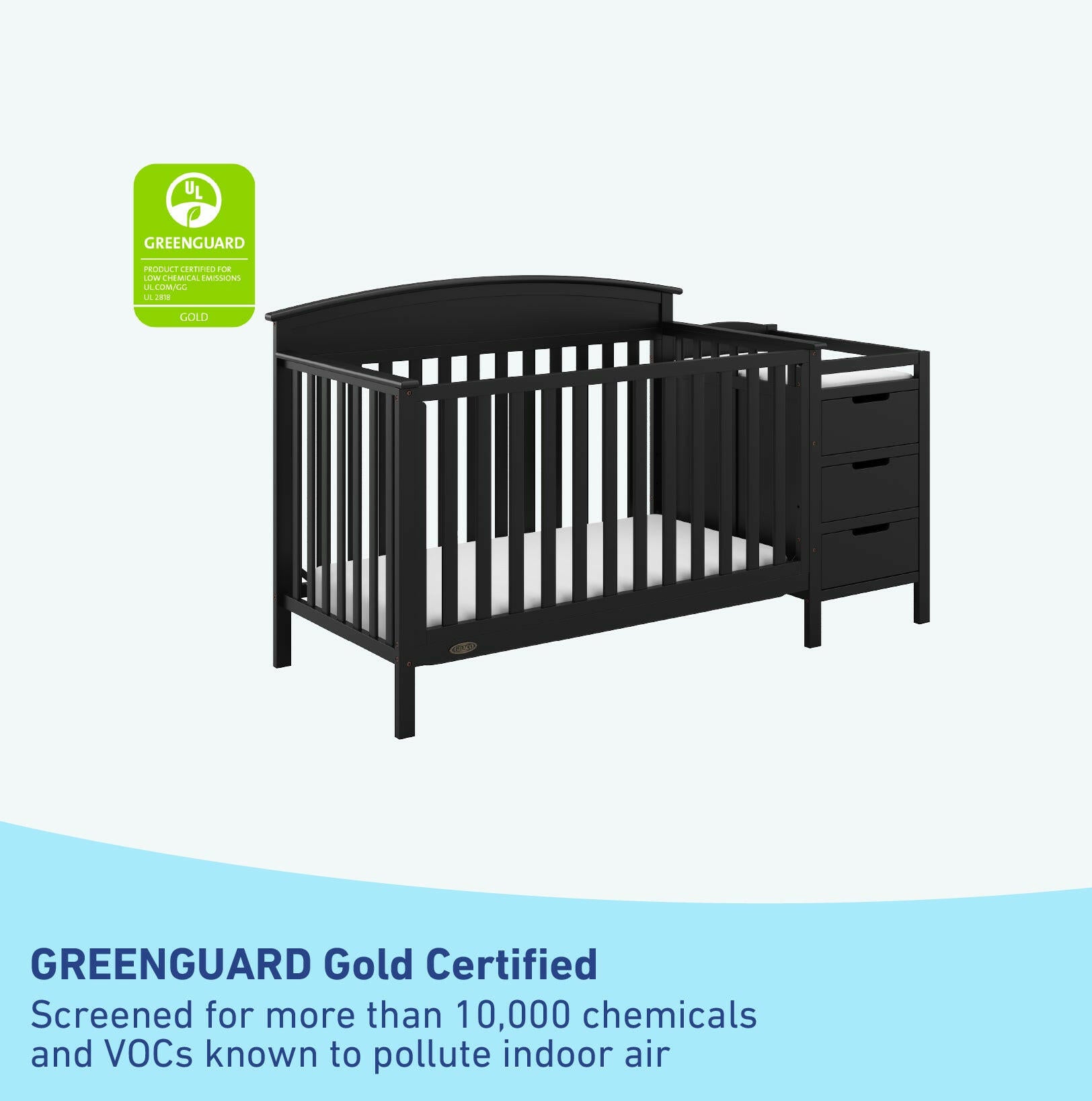 Graco® Benton 4-in-1 Convertible Crib and Changer.