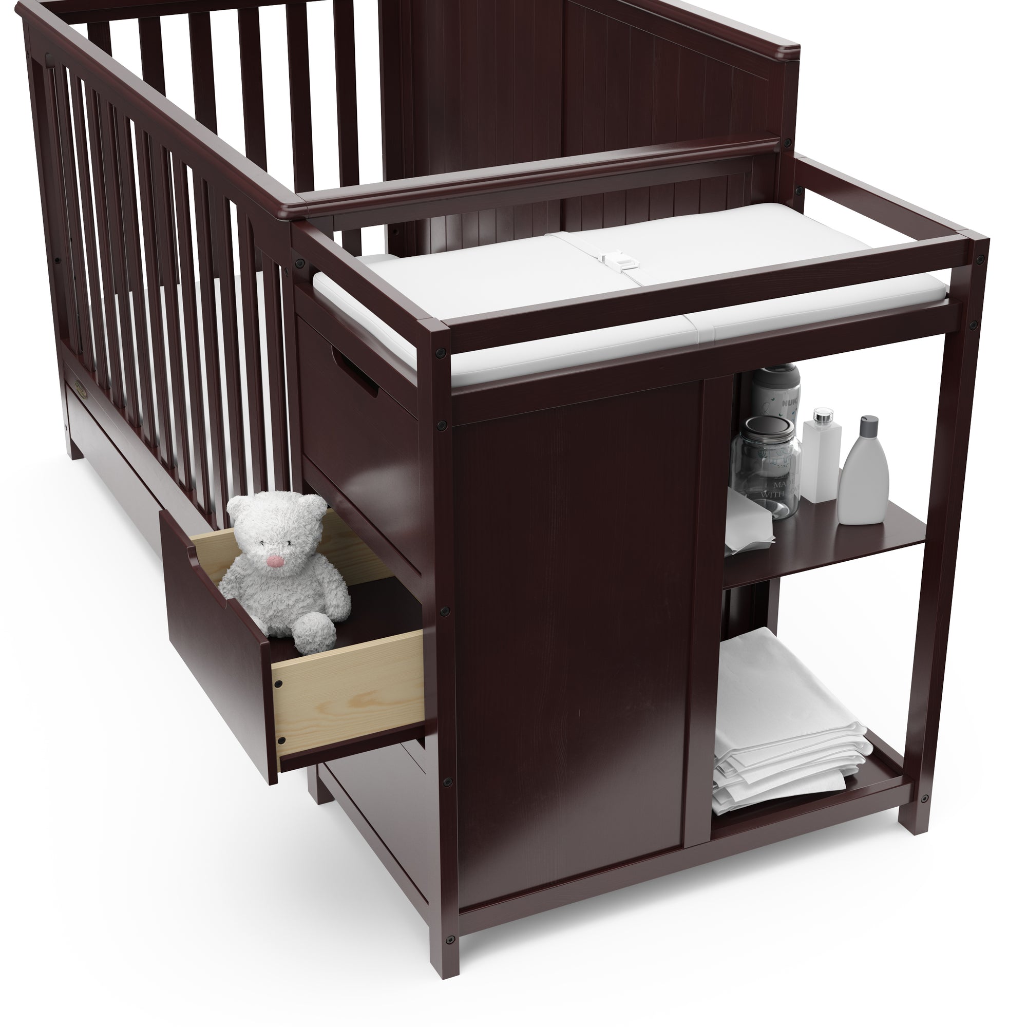 Graco® Hadley 5in1 Convertible Crib and Changer with Drawer Storkcraft