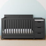 Graco® Hadley 5-in-1 Convertible Crib & Changer with Drawer.