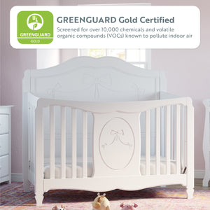 GREENGUARD Gold Certified white crib