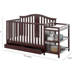 Graco Solano 4 in 1 Convertible Crib and Changer with Drawer Storkcraft