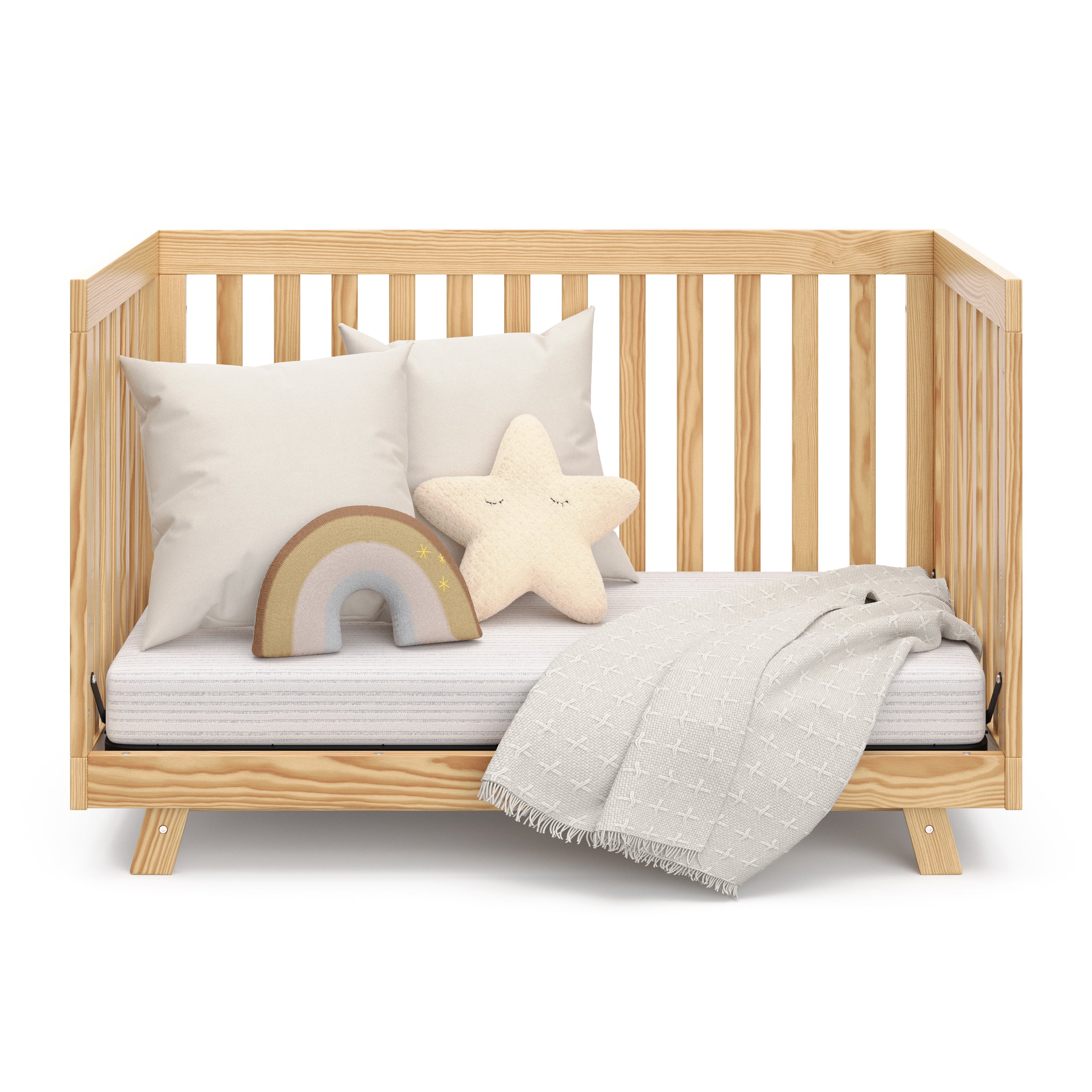 natural crib in daybed conversion