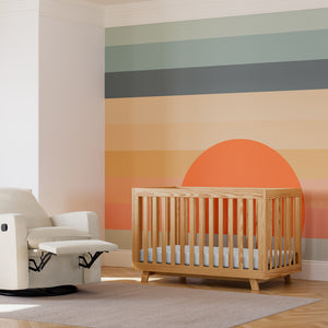 ivory glider in nursery