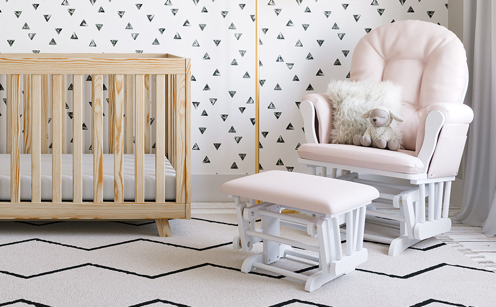 Storkcraft® Premium Hoop® Glider & Ottoman.