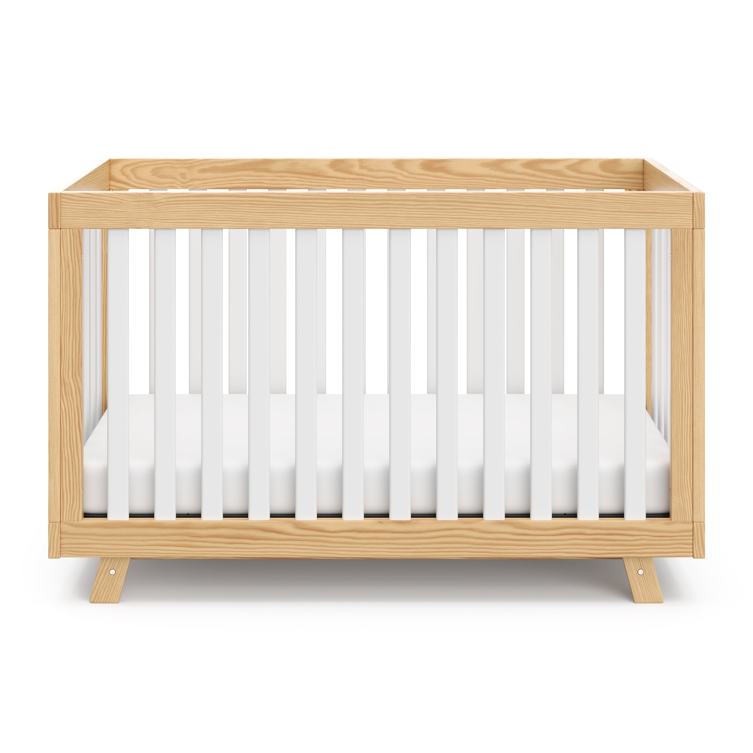 Natural with white crib