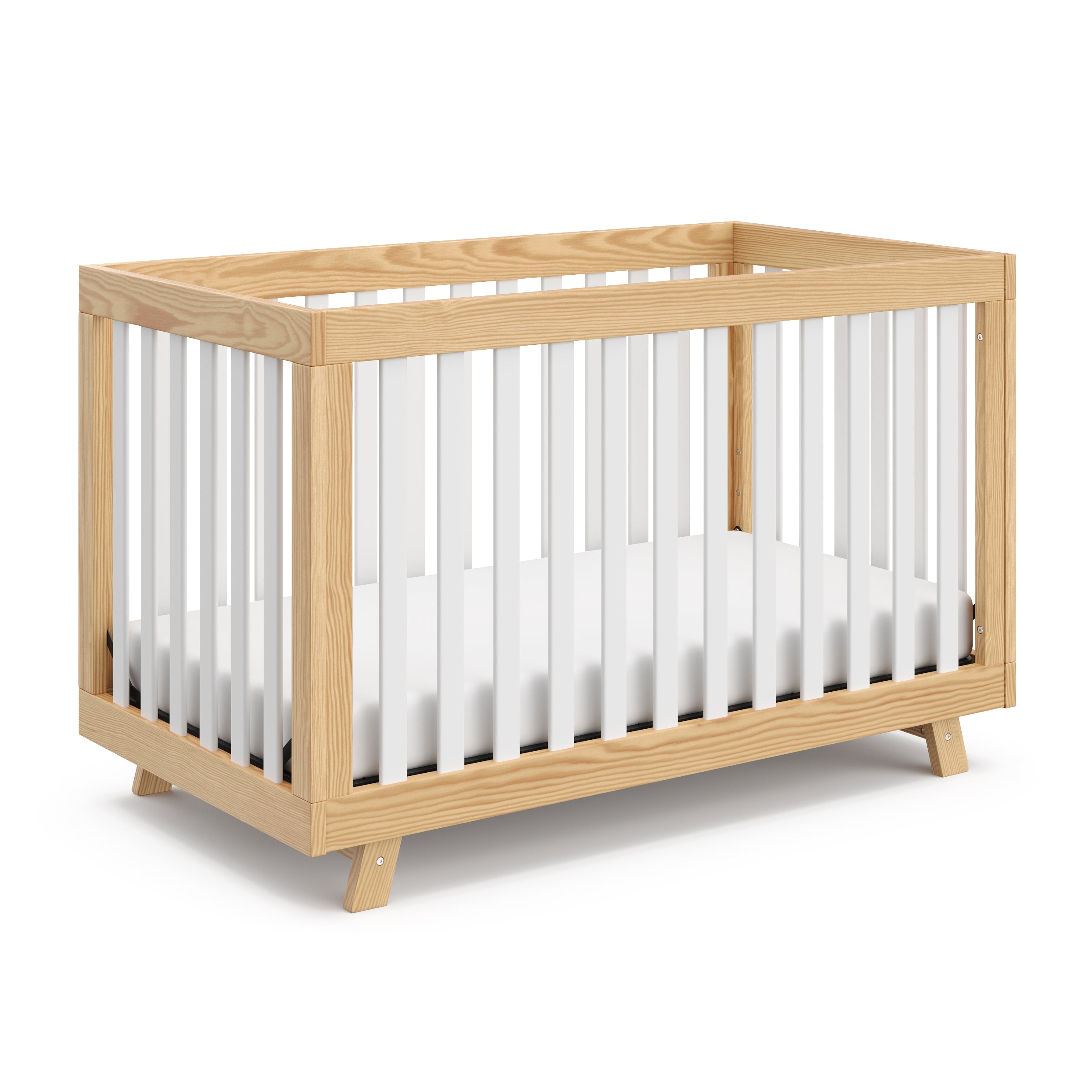 Natural with white crib