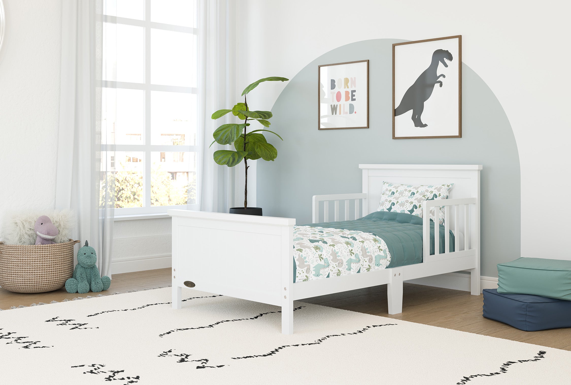 Graco® Bailey Toddler Bed with Guardrails.