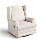 Storkcraft® Serenity Wingback Upholstered Recliner Glider.