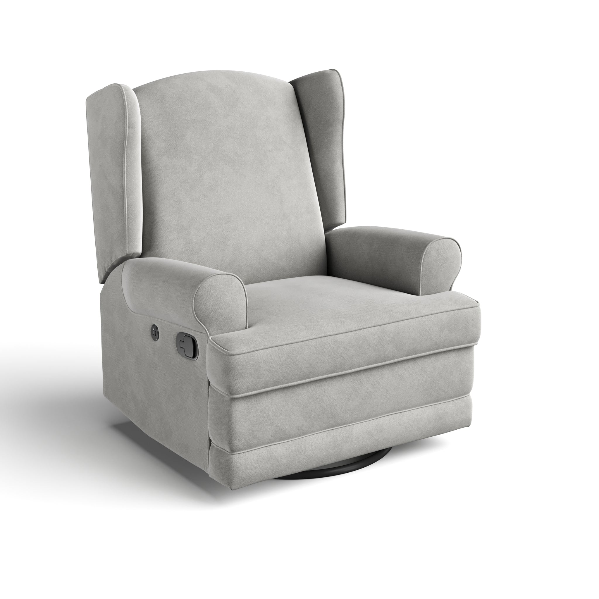 Steel reclining glider angled 