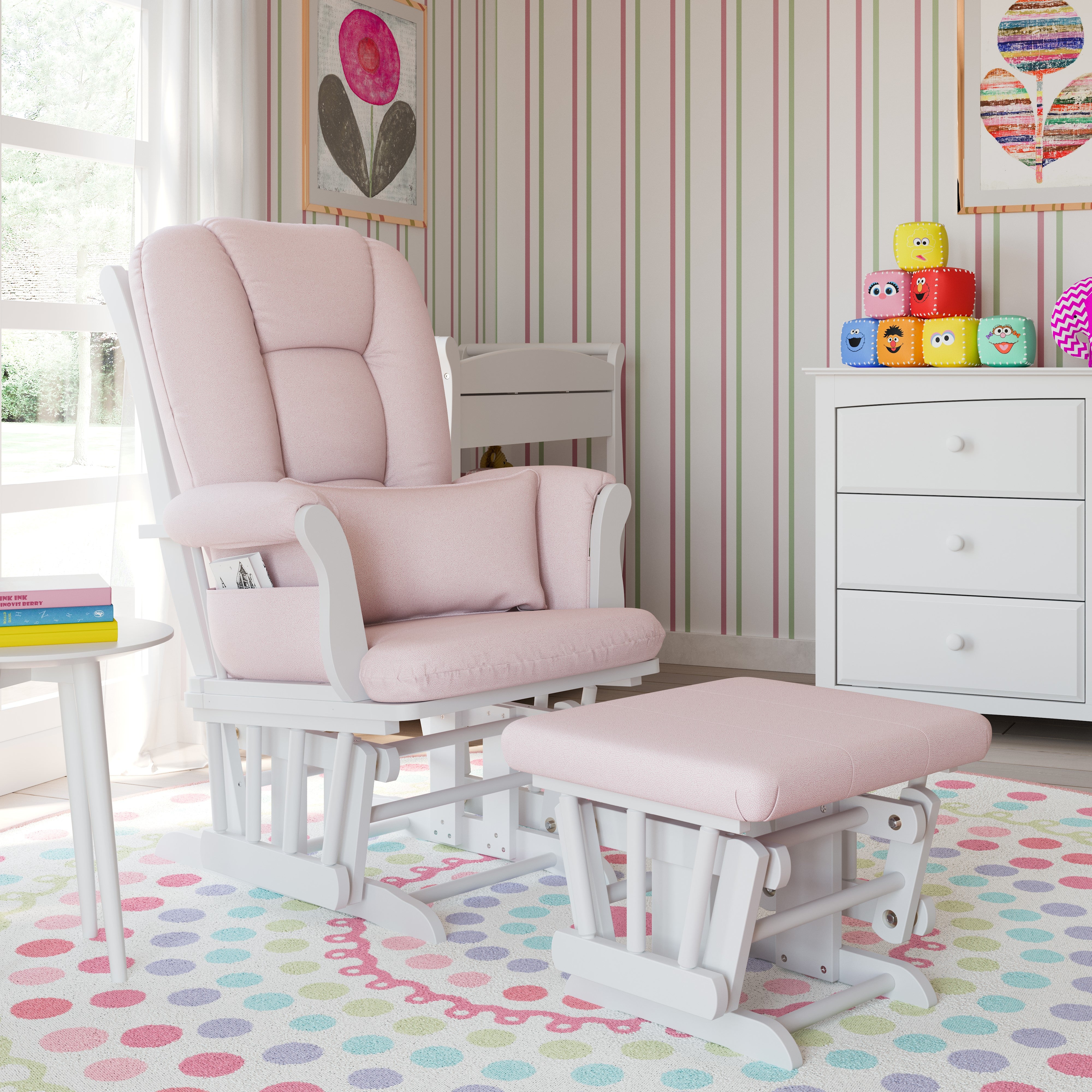 Storkcraft® Tuscany Premium Glider & Ottoman.