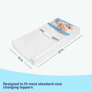 Changing pad with dimensions