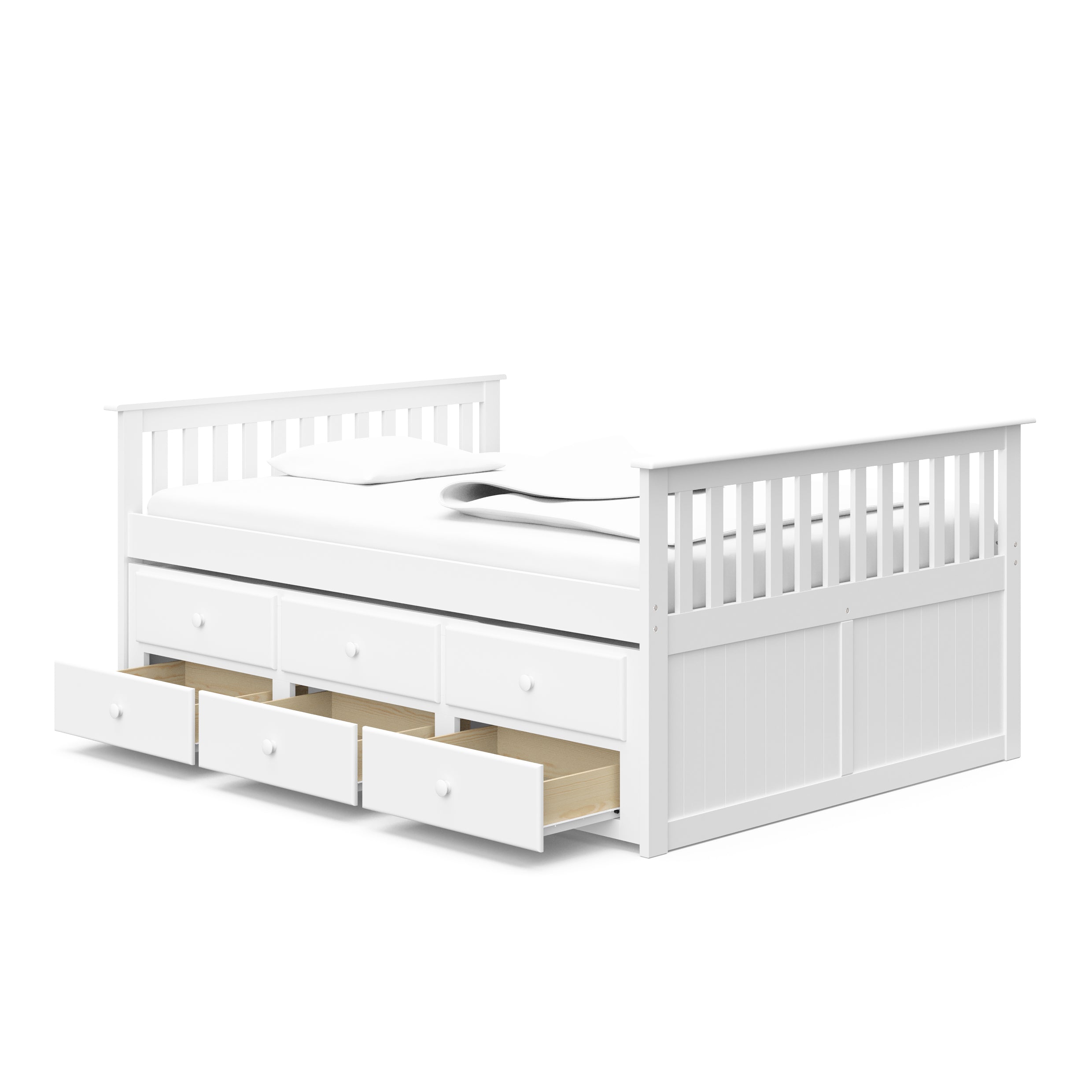 Storkcraft® Marco Island Full Captain's Bed with Trundle Bed.