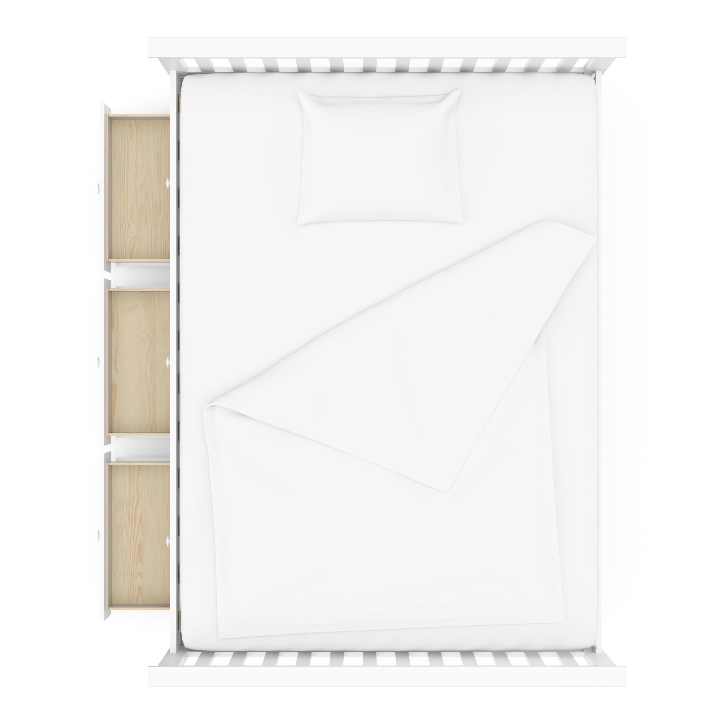 Storkcraft® Marco Island Full Captain's Bed with Trundle Bed.