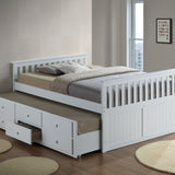 Storkcraft® Marco Island Full Captain's Bed with Trundle Bed.