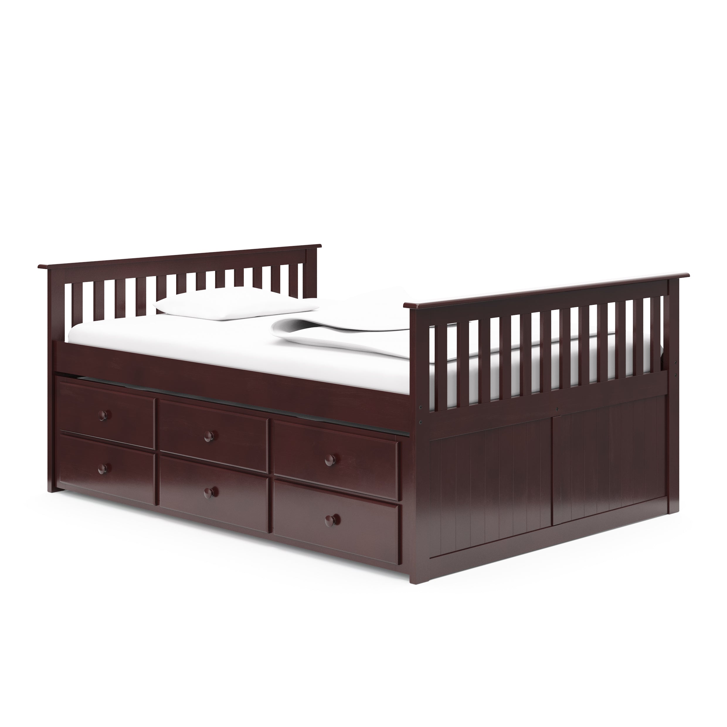 Storkcraft® Marco Island Full Captain's Bed with Trundle Bed.